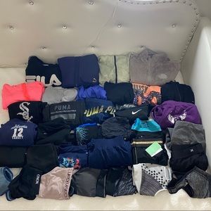Huge womens workout clothes lot